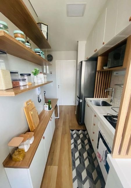 Decoração para apartamento pequeno - Utilização de prateleiras